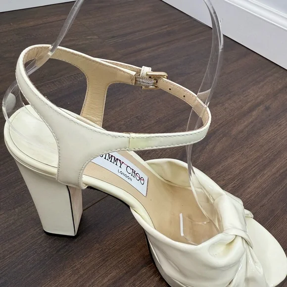 Jimmy Choo Heloise 120 patent leather sandals